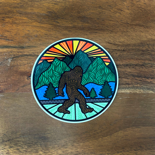 Retro Bigfoot Sticker