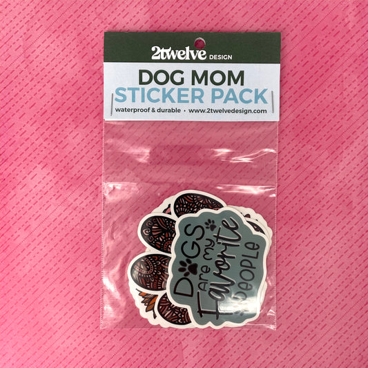 Dog Mom Sticker Pack
