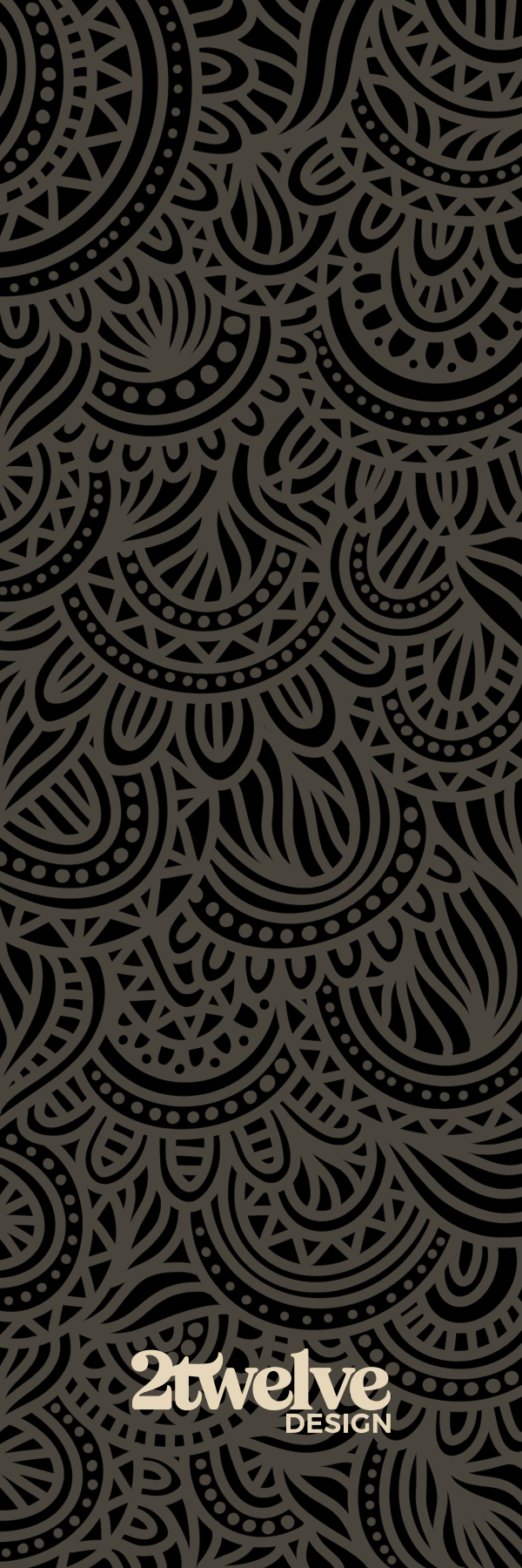 Patterned design with logo