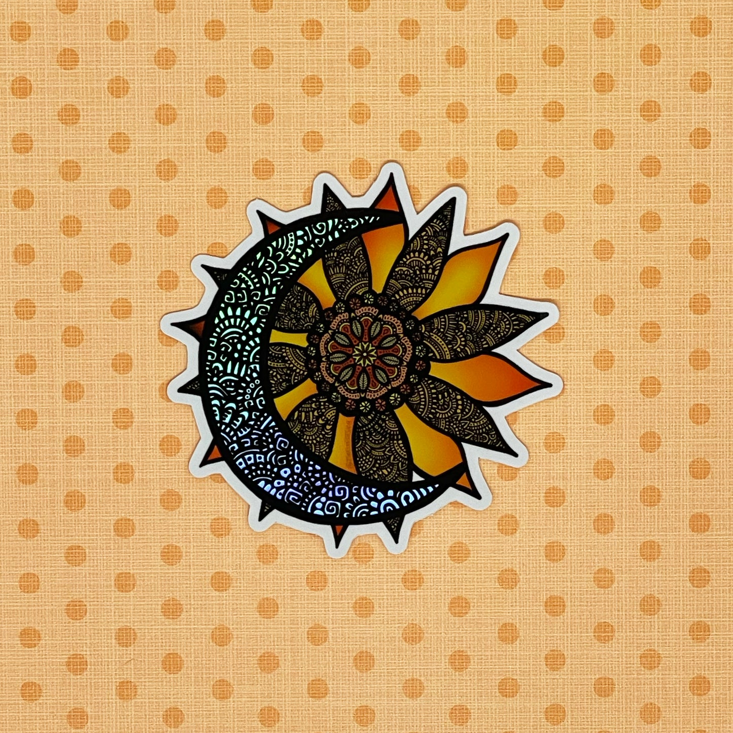 Moon and Sun Sticker - Holographic