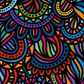 Bookmark with colorful patterned design