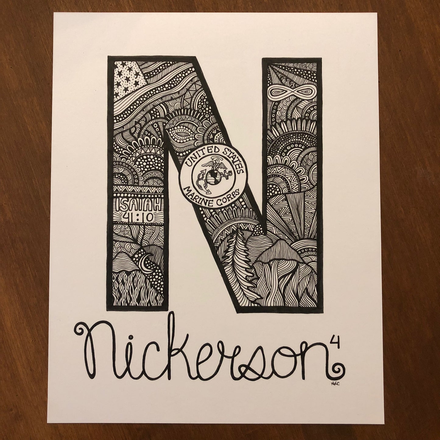Custom Letter Illustration