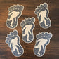 Bigfoot Sticker - Kraft Paper